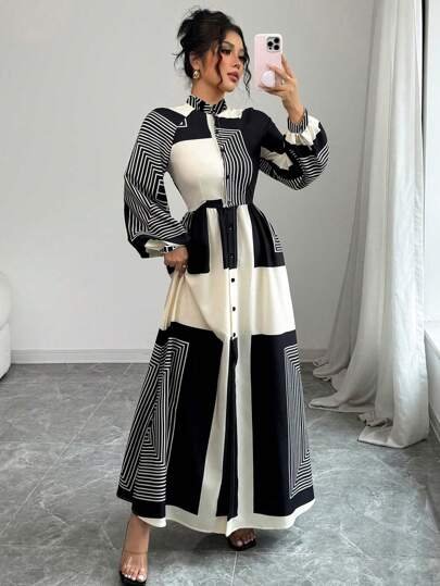 فستان قميص طويل