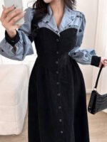 فستان سهرة اسود طويل